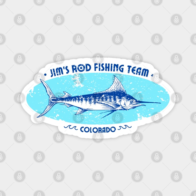 Jim’s Rod - Fishing Team Colorado Sticker by Nifty Studio